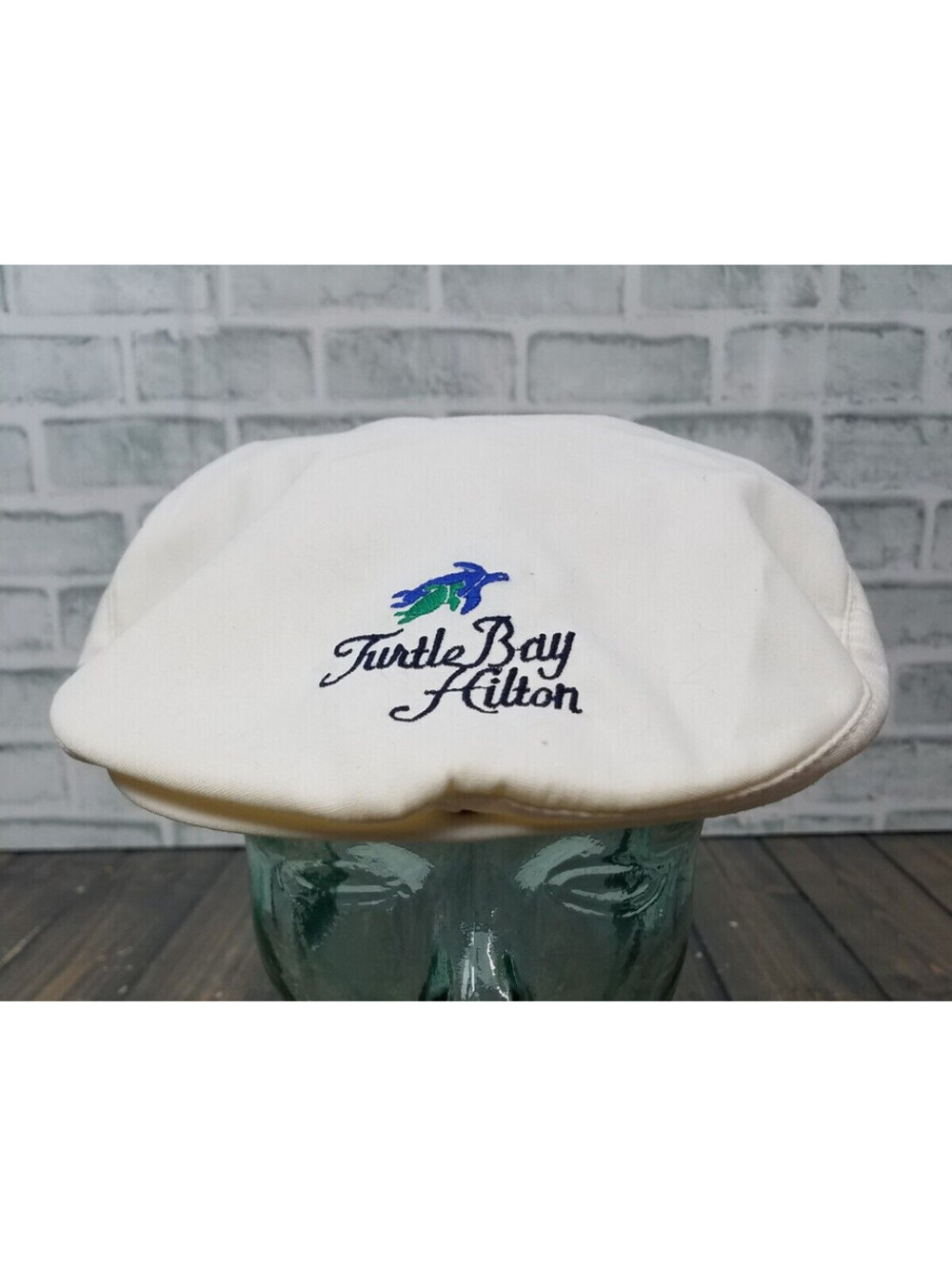 Vintage - Turtle Bay Hilton Hotel Hat Cabbie Cap Hawaii White DUCKSTER ProGroup